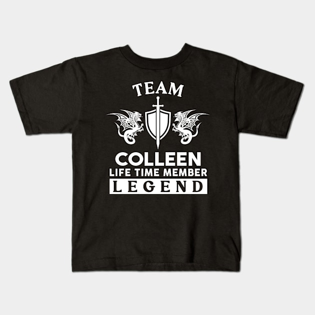 Colleen Name T Shirt - Colleen Life Time Member Legend Gift Item Tee Kids T-Shirt by unendurableslemp118